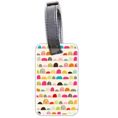 Scandinavian Folk Art Rainbow Road Luggage Tag (two sides)