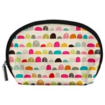 Scandinavian Folk Art Rainbow Road Accessory Pouch (Large) Front