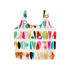 Scandinavian Folk Art Halfsies Full Print Recycle Bag (s) by andStretch