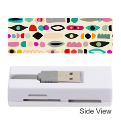 Scandinavian Folk Art Eye Spy Memory Card Reader (stick) by andStretch