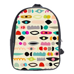 Scandinavian Folk Art Eye Spy School Bag (xl) by andStretch