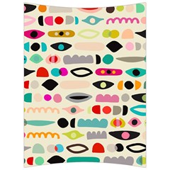 Scandinavian Folk Art Eye Spy Back Support Cushion by andStretch