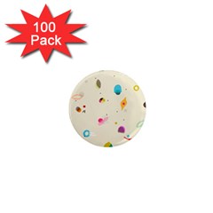 Dots, Spots, And Whatnot 1  Mini Magnets (100 Pack)  by andStretch