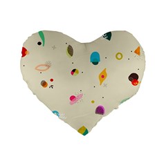 Dots, Spots, And Whatnot Standard 16  Premium Heart Shape Cushions