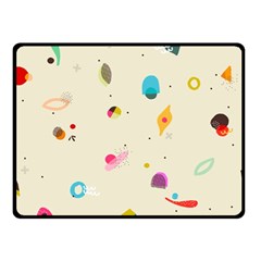 Dots, Spots, And Whatnot Double Sided Fleece Blanket (small)  by andStretch