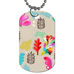Scandinavian Foliage Fun Dog Tag (two Sides) by andStretch