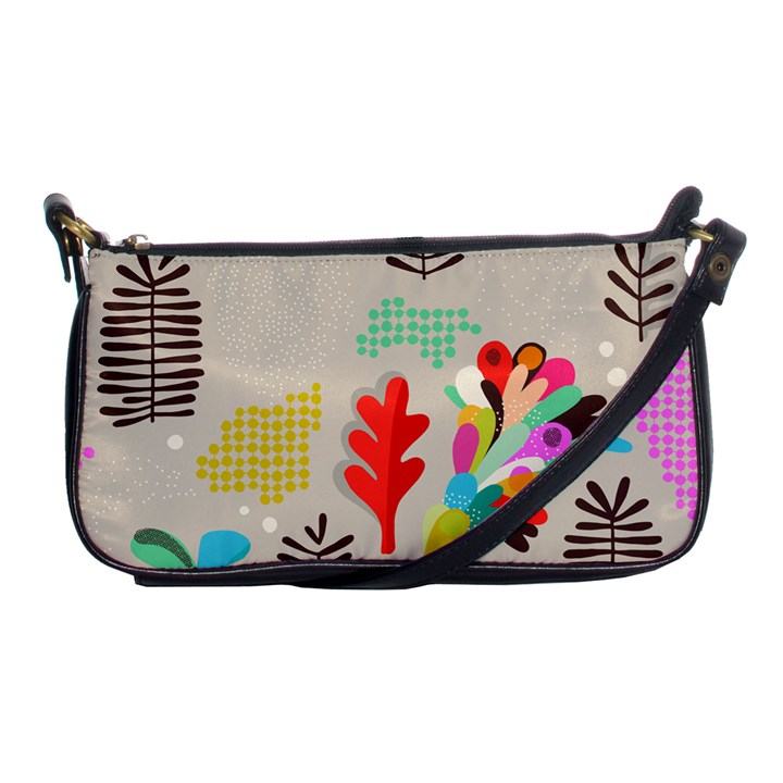 Scandinavian Foliage Fun Shoulder Clutch Bag