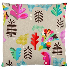 Scandinavian Foliage Fun Standard Flano Cushion Case (two Sides)