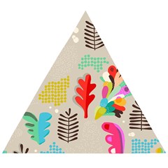 Scandinavian Foliage Fun Wooden Puzzle Triangle by andStretch