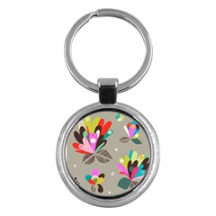 Scandinavian Flower Shower Key Chain (round) by andStretch