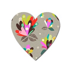 Scandinavian Flower Shower Heart Magnet by andStretch