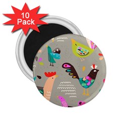 Scandinavian Birds Feather Weather 2 25  Magnets (10 Pack)  by andStretch