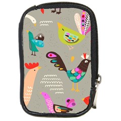 Scandinavian Birds Feather Weather Compact Camera Leather Case by andStretch