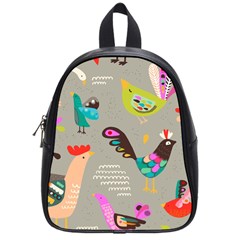 Scandinavian Birds Feather Weather School Bag (small) by andStretch