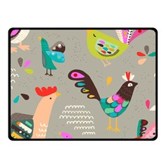 Scandinavian Birds Feather Weather Fleece Blanket (small) by andStretch