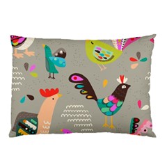 Scandinavian Birds Feather Weather Pillow Case (two Sides) by andStretch