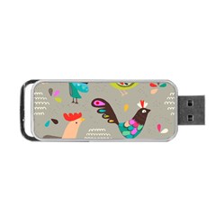 Scandinavian Birds Feather Weather Portable Usb Flash (one Side) by andStretch