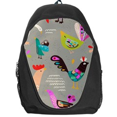 Scandinavian Birds Feather Weather Backpack Bag by andStretch