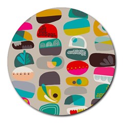 Scandinavian Balancing Act Round Mousepads by andStretch