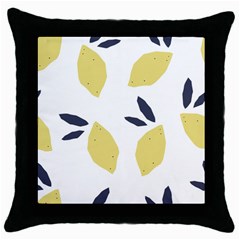 Laser Lemons Throw Pillow Case (black) by andStretch