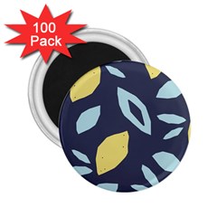 Laser Lemon Navy 2 25  Magnets (100 Pack)  by andStretch