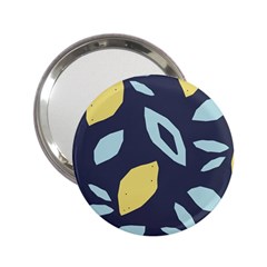 Laser Lemon Navy 2 25  Handbag Mirrors by andStretch