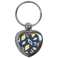 Laser Lemon Navy Key Chain (heart) by andStretch