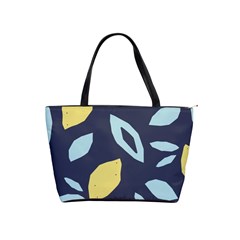 Laser Lemon Navy Classic Shoulder Handbag by andStretch