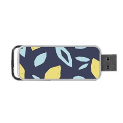 Laser Lemon Navy Portable Usb Flash (one Side) by andStretch