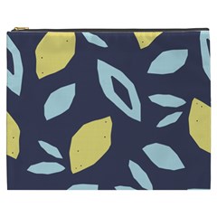 Laser Lemon Navy Cosmetic Bag (xxxl) by andStretch