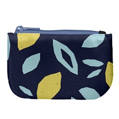 Laser Lemon Navy Large Coin Purse by andStretch