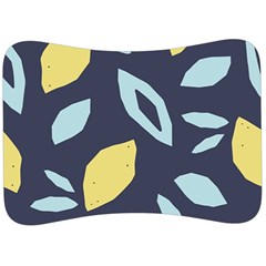 Laser Lemon Navy Velour Seat Head Rest Cushion by andStretch