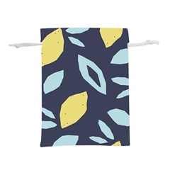 Laser Lemon Navy Lightweight Drawstring Pouch (m) by andStretch