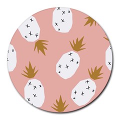 Pineapple Fields Round Mousepads by andStretch