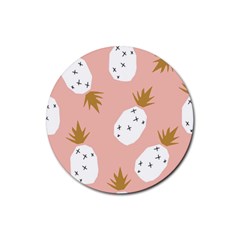 Pineapple Fields Rubber Coaster (round)  by andStretch