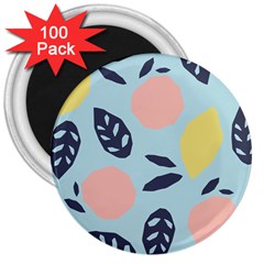 Orchard Fruits 3  Magnets (100 Pack) by andStretch