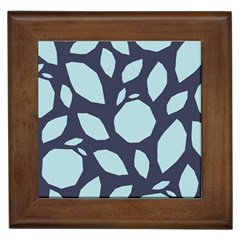 Orchard Fruits In Blue Framed Tile by andStretch