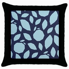 Orchard Fruits In Blue Throw Pillow Case (black) by andStretch