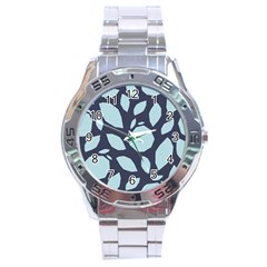 Orchard Fruits In Blue Stainless Steel Analogue Watch by andStretch