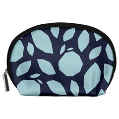 Orchard Fruits In Blue Accessory Pouch (large)