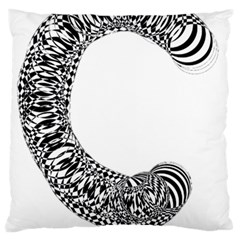 Letter C  Standard Flano Cushion Case (two Sides) by Sabelacarlos