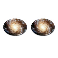 Galaxy Space Cufflinks (oval) by Sabelacarlos