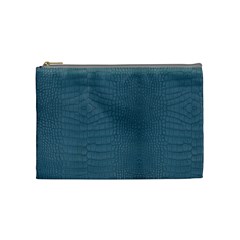 Turquoise Alligator Skin Cosmetic Bag (medium) by LoolyElzayat