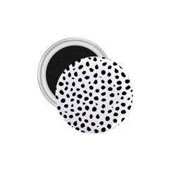 Black And White Seamless Cheetah Spots 1 75  Magnets by LoolyElzayat