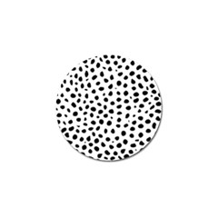 Black And White Seamless Cheetah Spots Golf Ball Marker (10 Pack) by LoolyElzayat