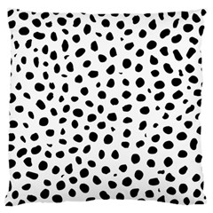 Black And White Seamless Cheetah Spots Standard Flano Cushion Case (one Side) by LoolyElzayat