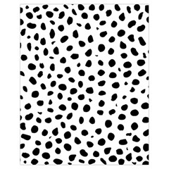 Black And White Seamless Cheetah Spots Drawstring Bag (small) by LoolyElzayat