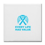 Child Abuse Prevention Support  Tile Coaster Front