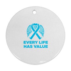 Child Abuse Prevention Support  Ornament (round) by artjunkie