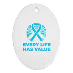 Child Abuse Prevention Support  Ornament (oval) by artjunkie